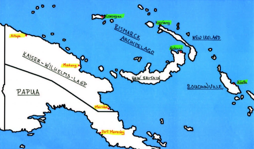 Map - German New Guinea 