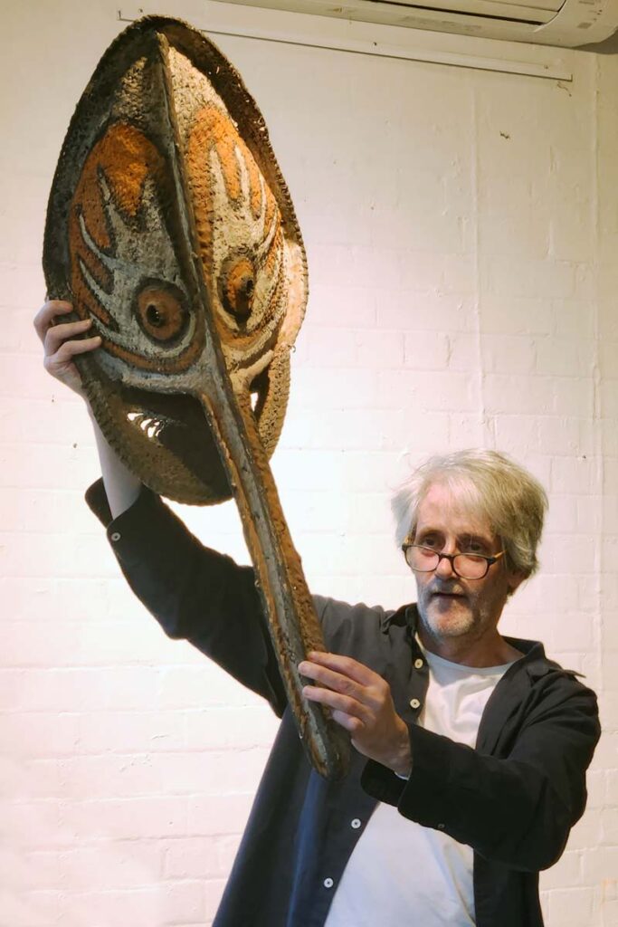Auctioneer Alex Philips at the Gala Opening.