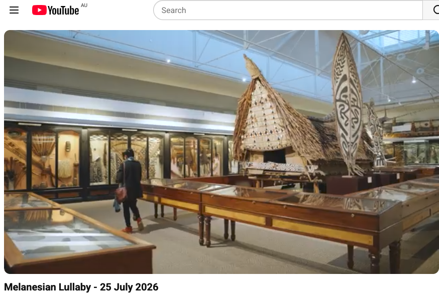Melanesian Lullaby ceremony at the South Australian Museum